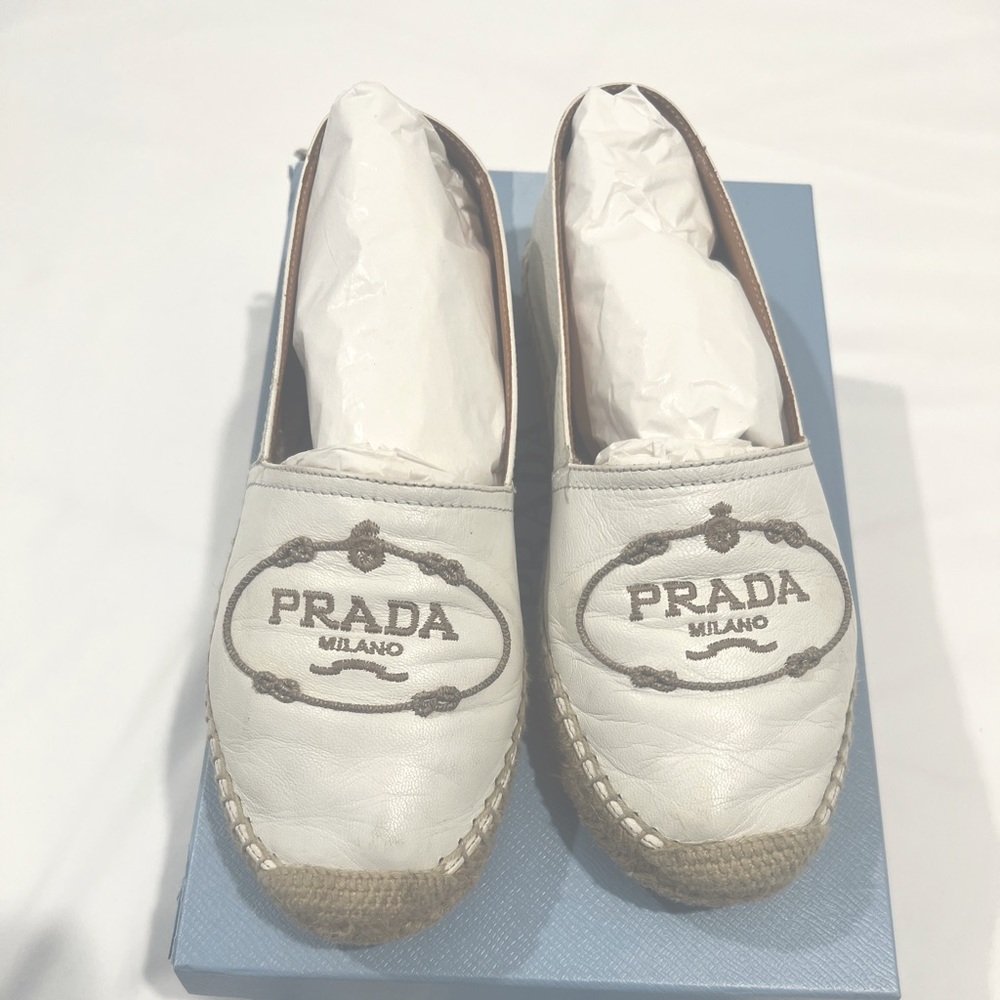 White Prada espadrilles 37
